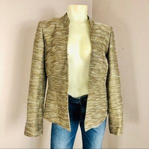 Lafayette 148 Gold Metallic Jacket Size 6
